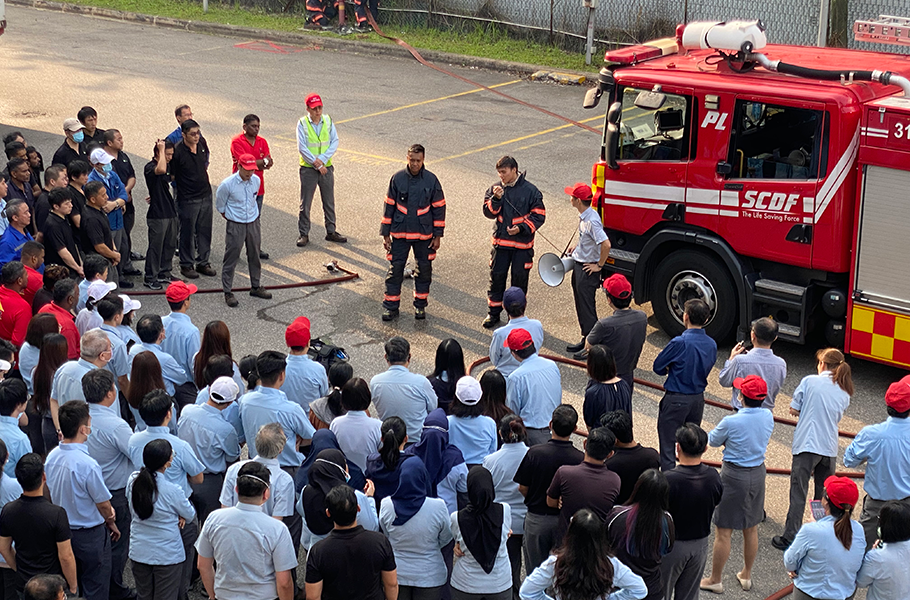 Sumitomo BakeliteSingapore Pte. Ltd. Disaster prevention training