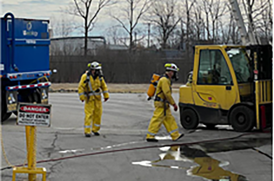 Durez Canada Co., Ltd. Emergency response training (in case of chemical substance leaks)