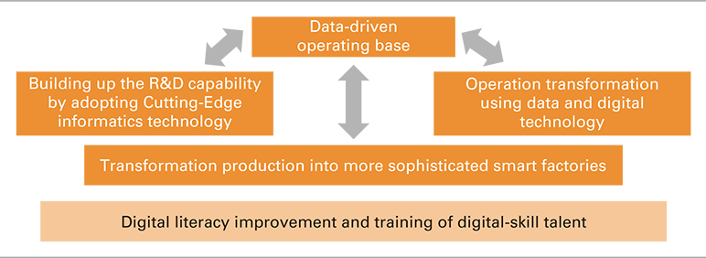 Digital literacy improvement and training of digital-skill leaders