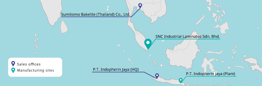 Phenolic Resins Manufacturing sites in Southeast Asia