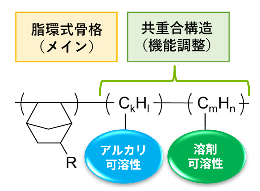 ポジ型感光膜構造図